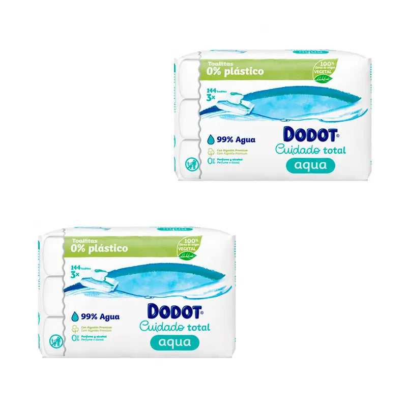 Dodot Total Care Aqua Wipes, 144 pieces