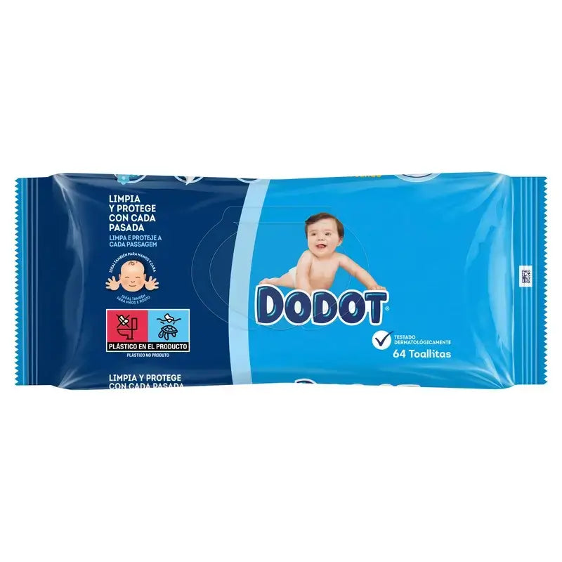 Dodot Baby-Feuchttücher, 2x64 Stück