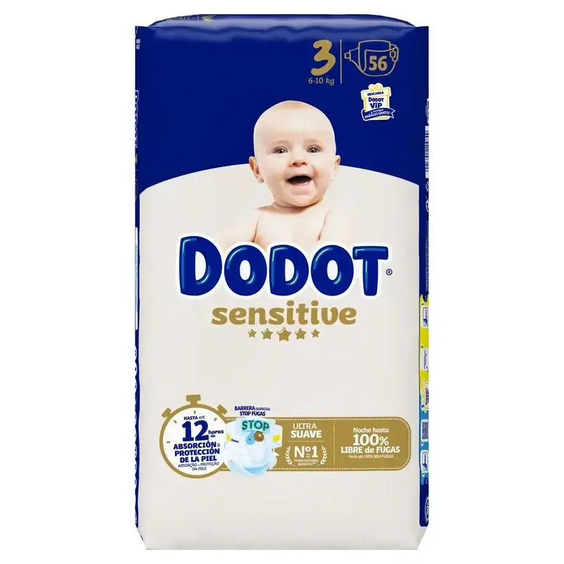 Dodot Sensitive Größe 3 (6-10 kg), 224 Windeln