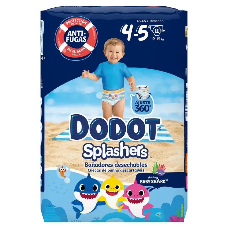 Dodot Splashers Wasserwindeln Größe 4-5, 11 Stück.