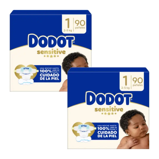 Dodot Sensitive Jumbo Sensitive Windelpaket Größe 1, 2x90 Stück