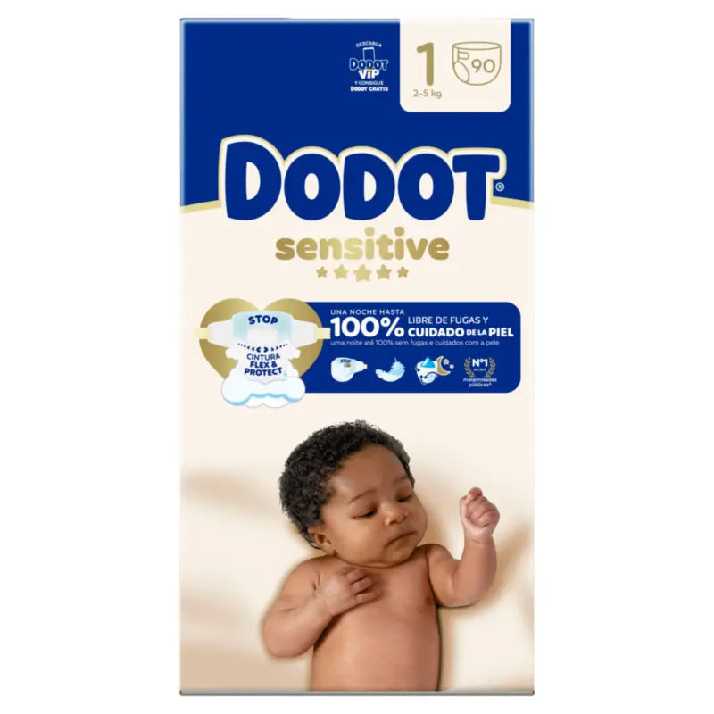 Dodot Sensitive Größe 1, 2kg-5kg, 90 Windeln