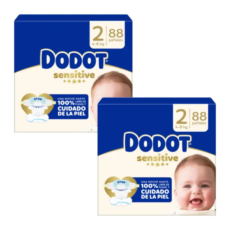Dodot Sensitive Jumbo Sensitive Windelpaket Größe 2, 2x88 Stück