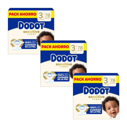 Dodot Sensitive Jumbo Sensitive Windel Packung Größe 3 , 3X78 Einheiten