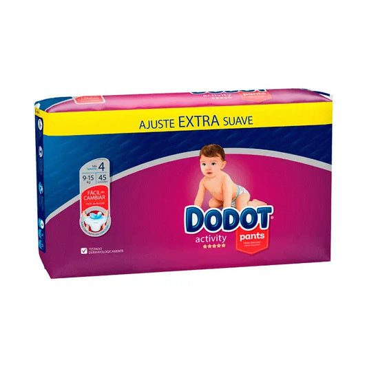 Dodot Pants Activity Nappy Extra Jumbo Size 4 (9-15 Kg), 45 pieces