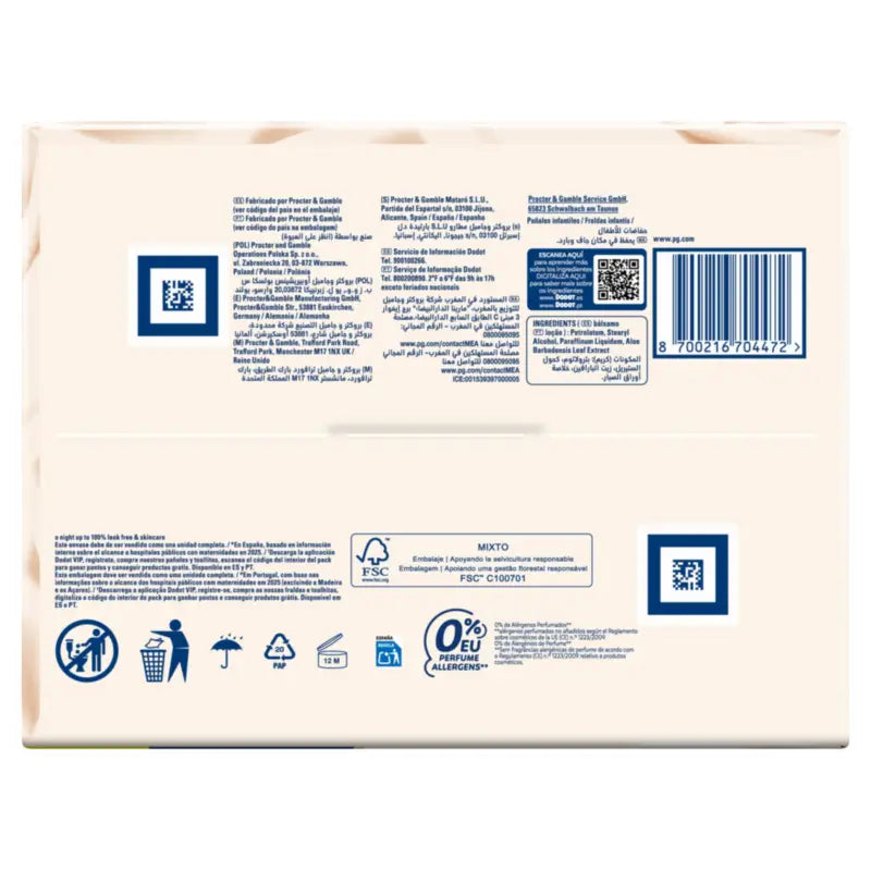 Dodot Sensitive Box Größe 4, 2x70 Windeln