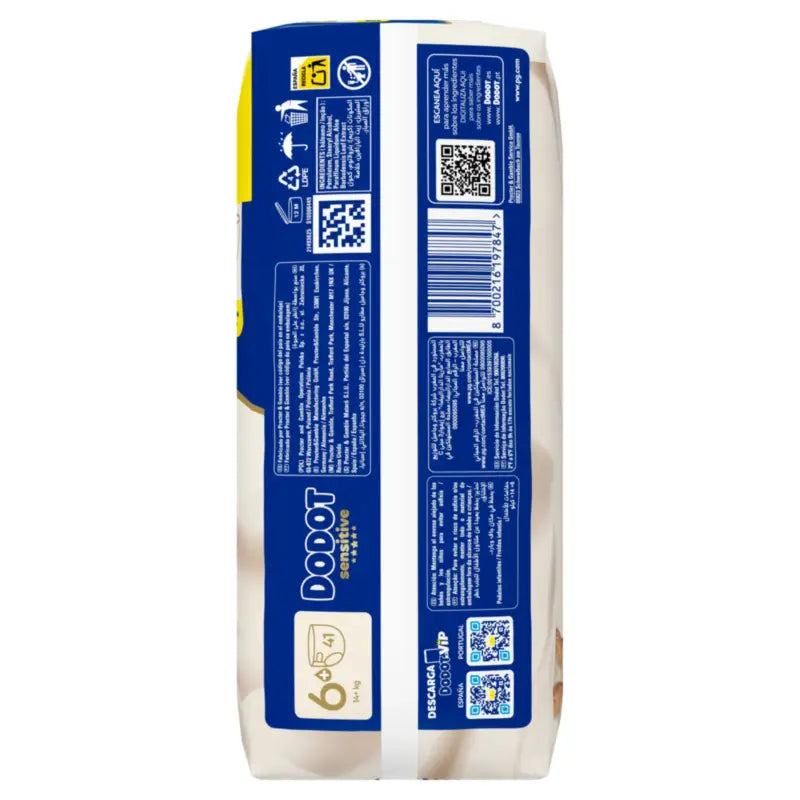 Dodot Sensitive Größe 6, 41 Windeln