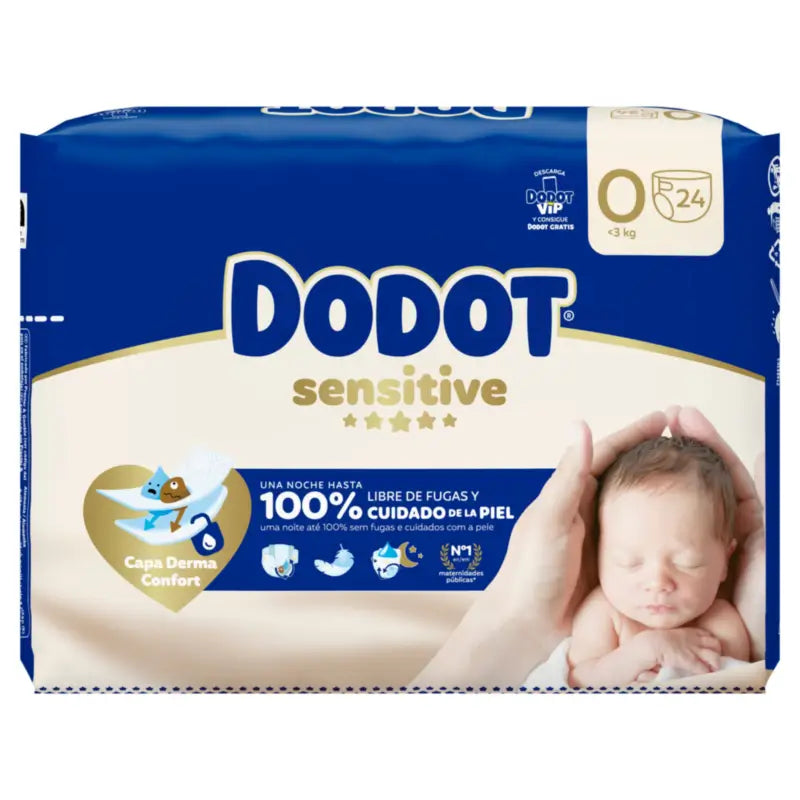 Dodot Sensitive Größe 0, 24 Windeln