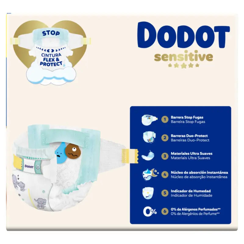 Dodot Sensitive Box Größe 4, 70 Windeln