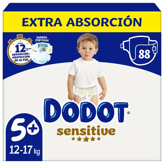 Dodot Sensitive Extra-Box Size 5+, 88 Nappies