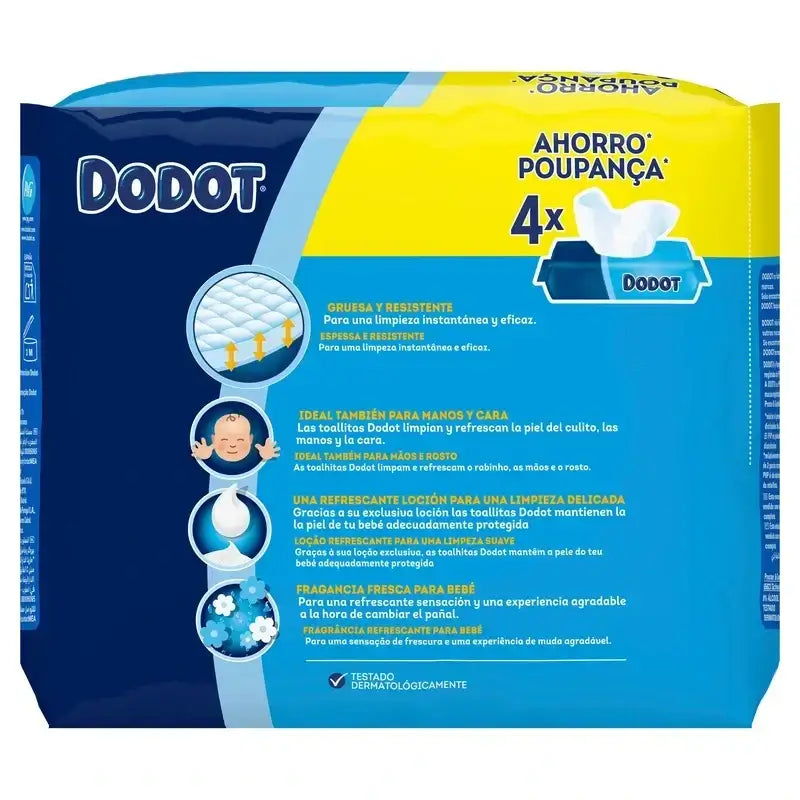 Dodot Nachfüll-Tücher, 2x208 Stück.