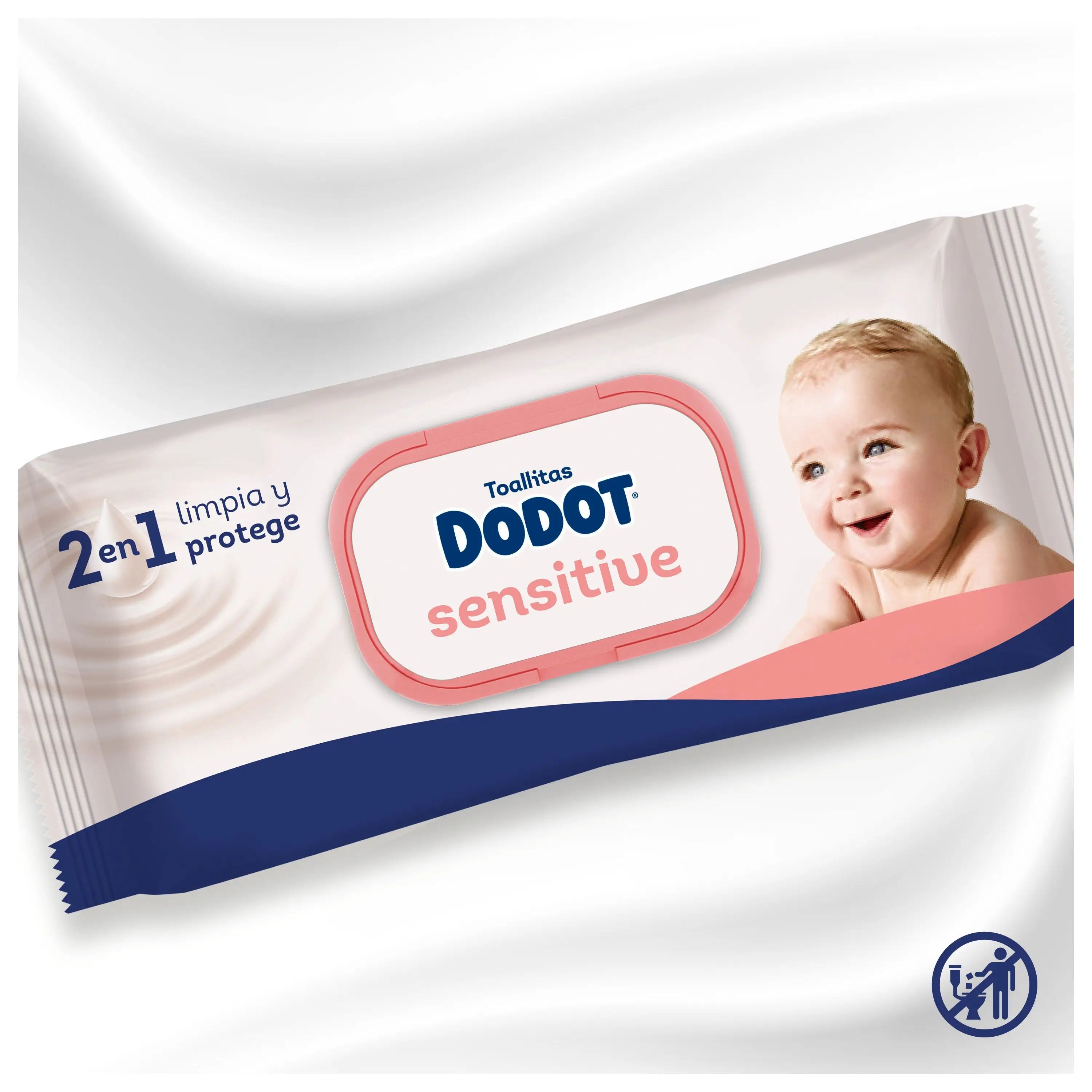 Dodot Sensitive Wischtücher, 4x56, 224 Stück (20% FREE)