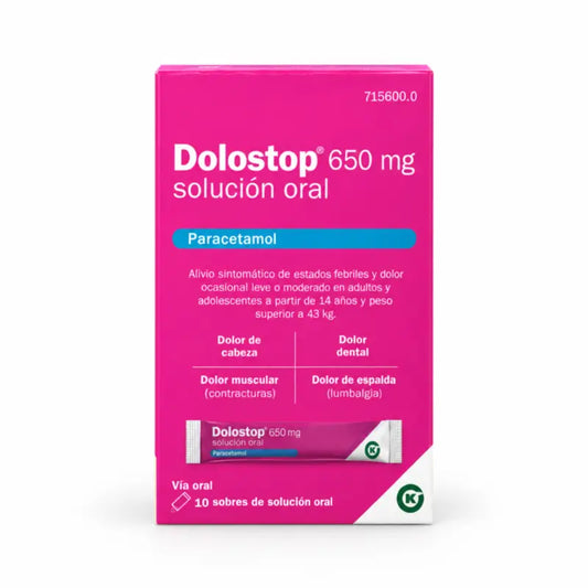 Dolostop 650 mg Lösung zum Einnehmen 10 Sachets