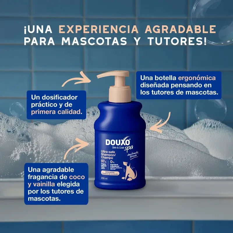 Douxo Skin & Coat Spa Shampoo für Hunde gegen Schuppenbildung, 250 ml