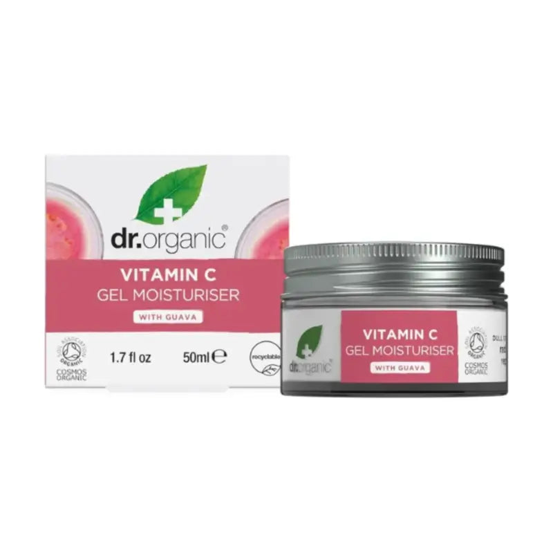 Dr.Organic Guava Guava Brightening Face Gel Cream, Vitamin C, 50 ml