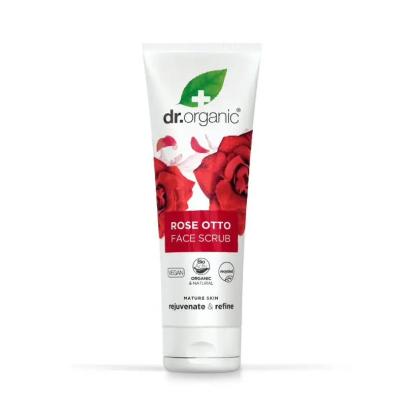 Dr.Organic Rosa Damascena Mature Skin Gesichtspeeling, 125 ml