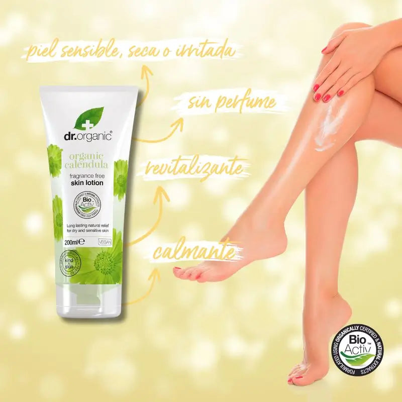 Dr. Organic Calendula Körperlotion für empfindliche Haut 200Ml