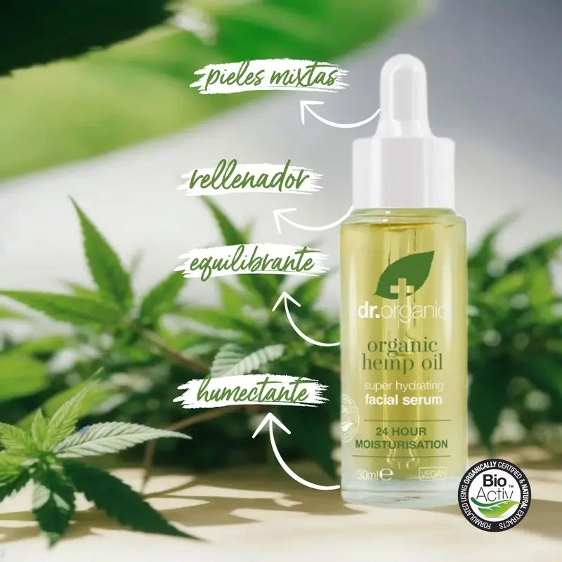 Dr. Organic Hanf-Gesichtsserum 30Ml