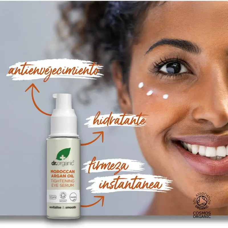 Dr.Organic Arganöl Sofort-Straffendes Augenserum, 30 ml