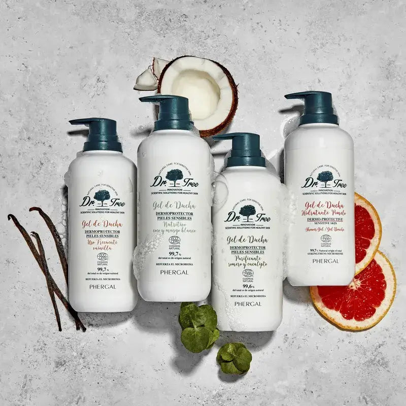 Dr. Tree Natural Grapefruit Duschgel Feuchtigkeitsspendend Empfindliche Haut 500Ml