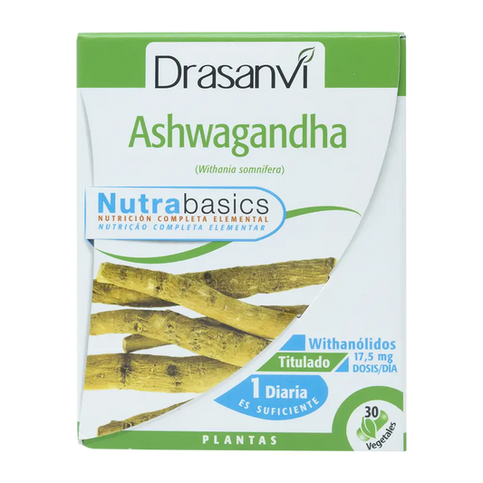 Drasanvi Ashwagandha Nutrabasicos , 30 capsules
