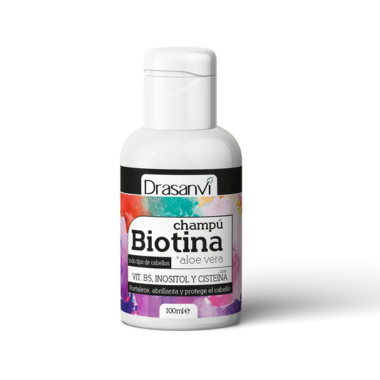 Drasanvi Biotina Aloe Vera Shampoo and Aloe Vera Bottle , 100 ml