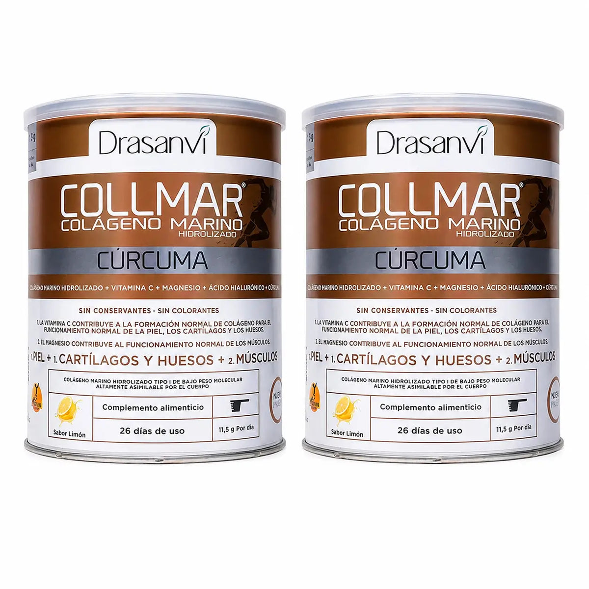 Drasanvi Collmar Magnesium Kurkuma Zitrone Pack 2 x 300 Gramm