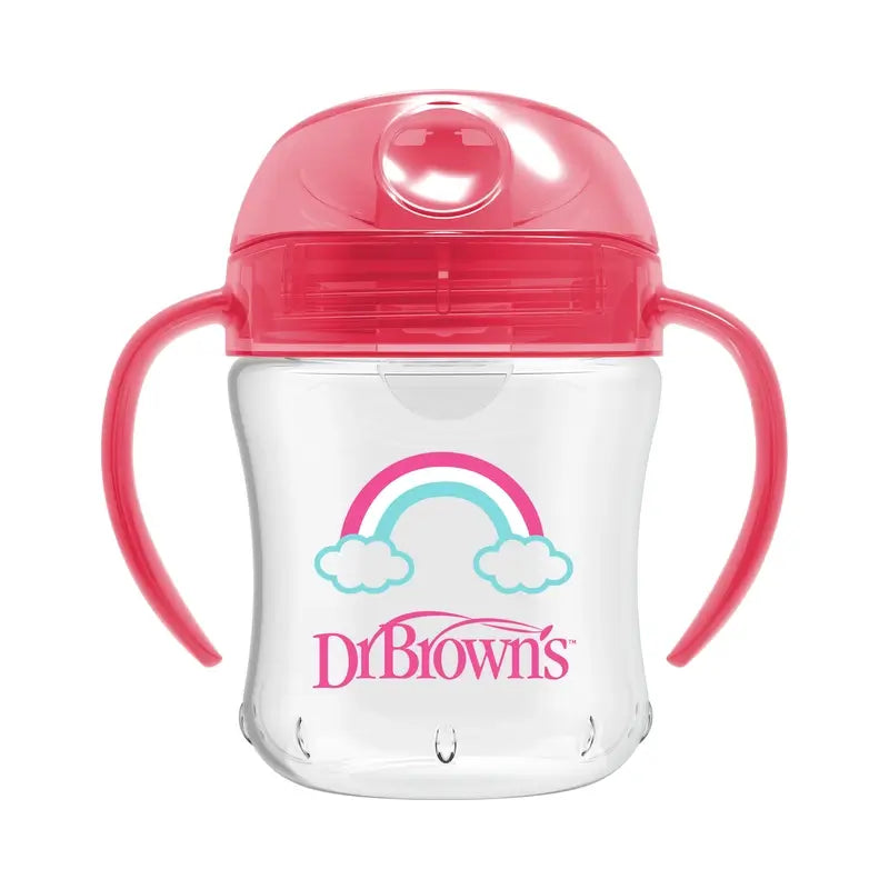 Dr.Brown's Rainbow Pink Soft Mundstück Übergangstasse, 180 ml