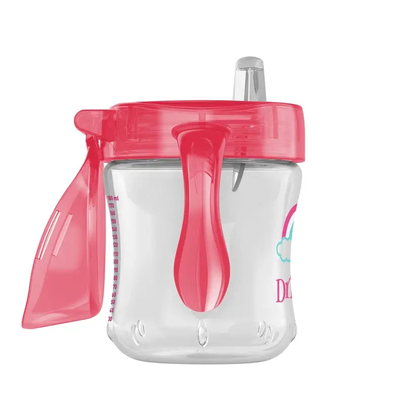 Dr.Brown's Rainbow Pink Soft Mundstück Übergangstasse, 180 ml