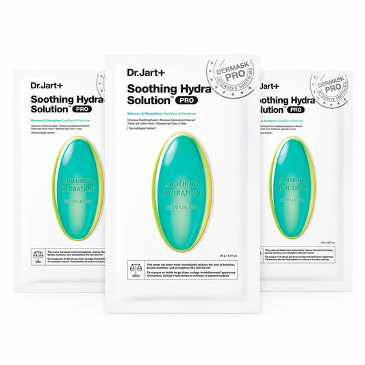 Dr.Jart+ Dermask Hydra Solution Pro Intensive Beruhigende Gesichtsmaske, 26 Gr , Packung 3