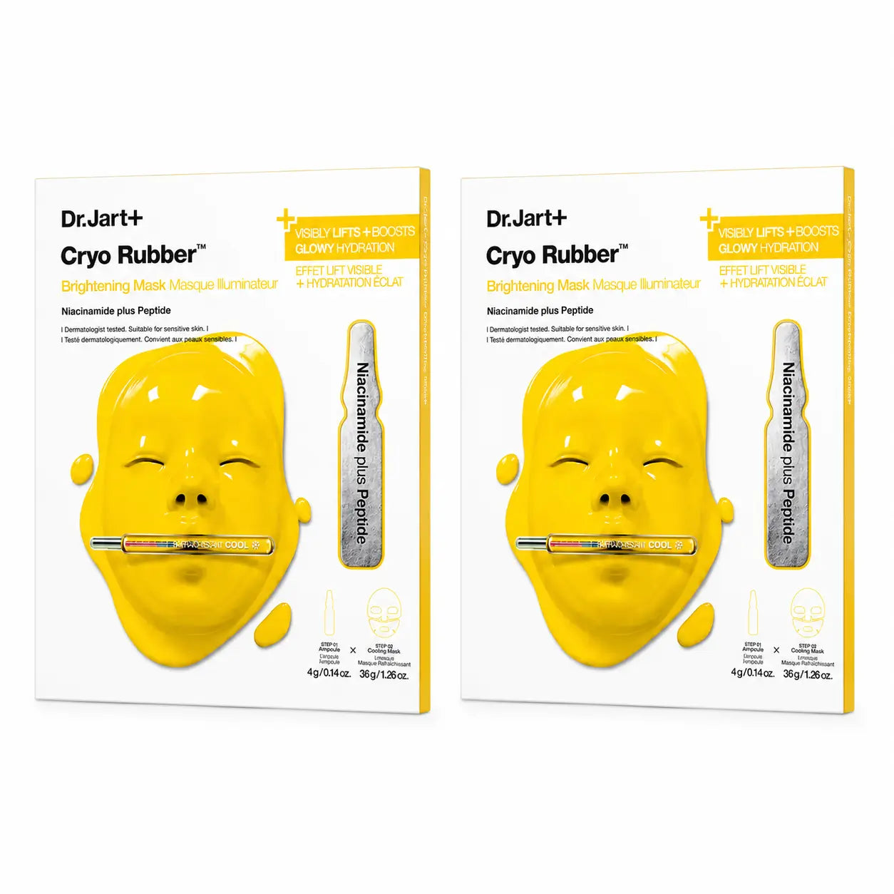 Dr.Jart+ Cryo Rubber Brightening Maske, Packung 2