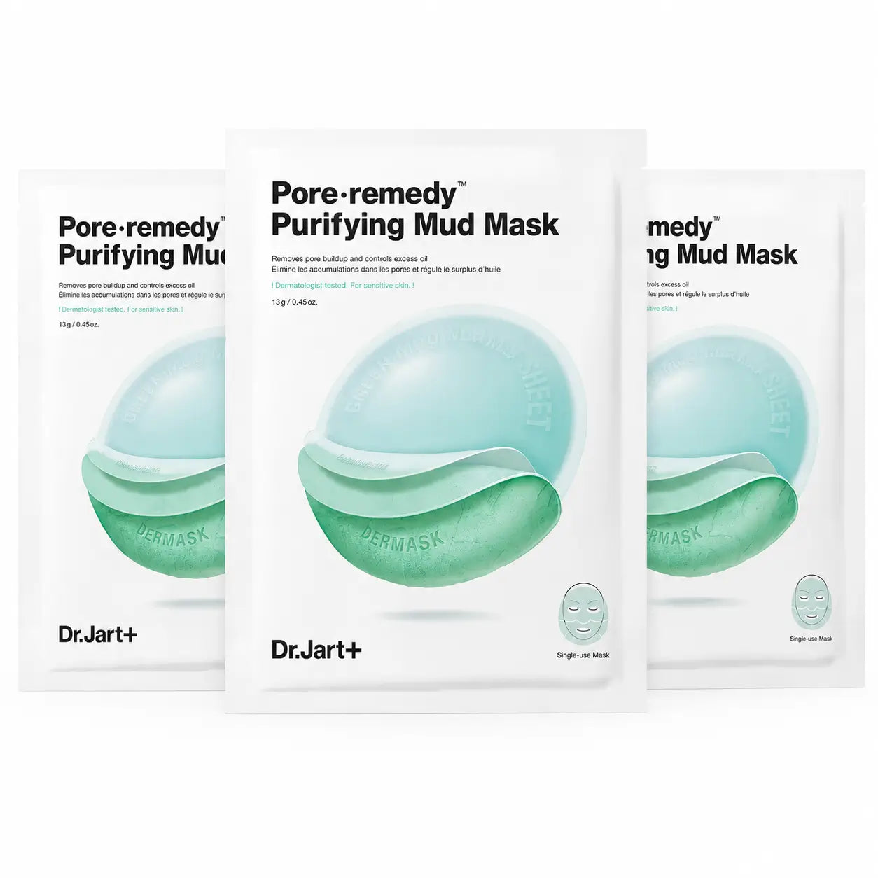 Dr.Jart+ Pore Remedy Reinigende Grüne Schlammmaske, 13 Gr , 3er-Pack