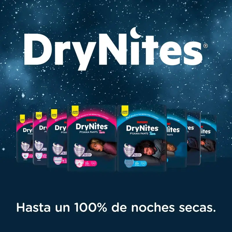 Drynites Nacht-Windeln Größe 4-7 Kind, 10 Stück.