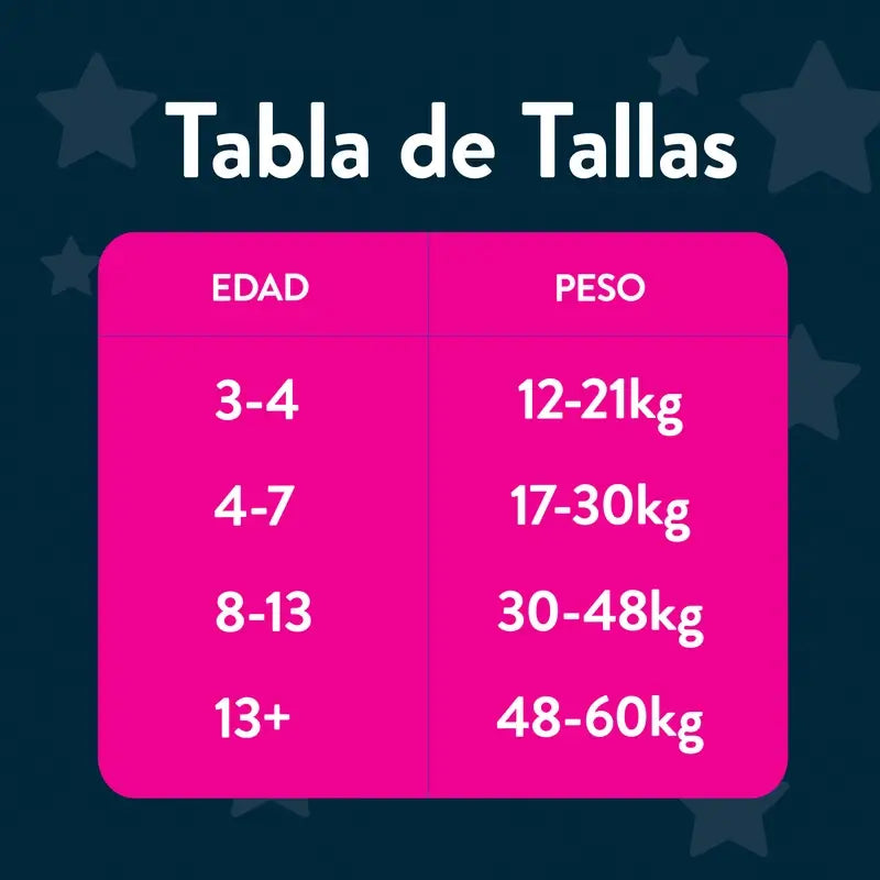 Drynites Größe 4-7 Mädchen Nachtwindeln, 16 Stück.
