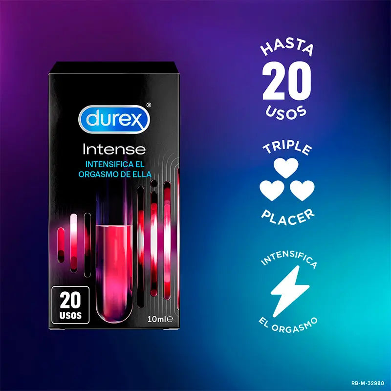 Durex Pack Intense Orgasmic Gel + Intense Orgasmic Vibrations Vibrationsring