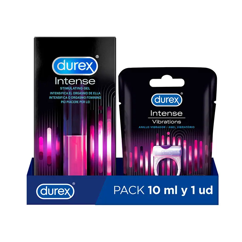 Durex Pack Intense Orgasmic Gel + Intense Orgasmic Vibrations Vibrationsring