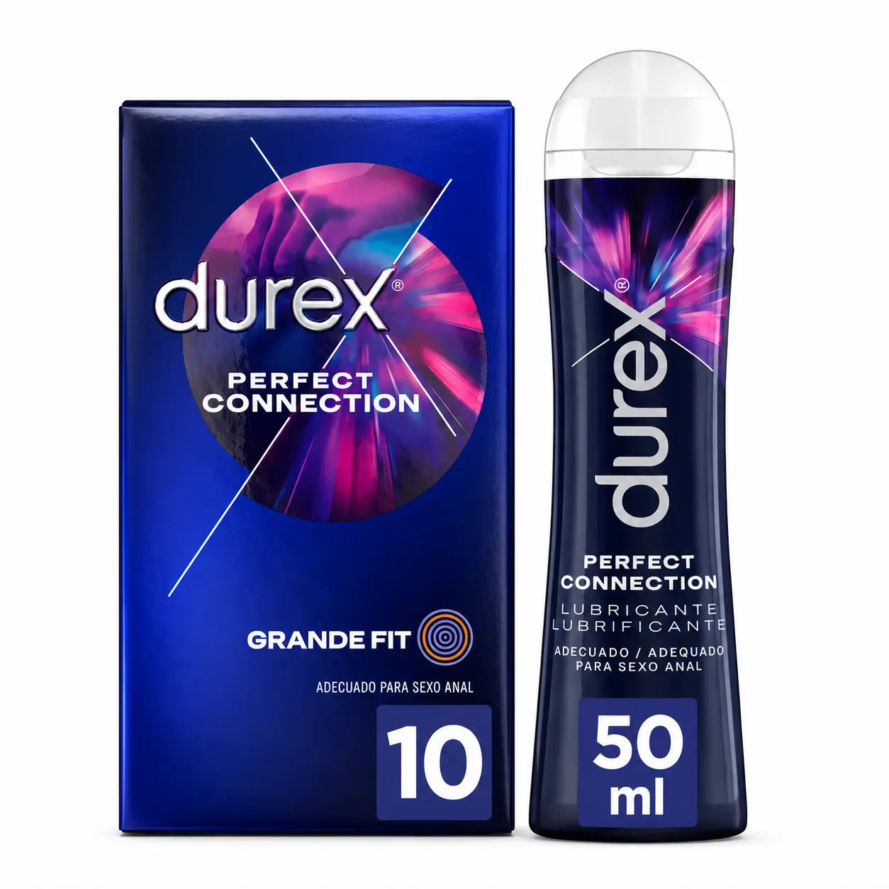 Durex Perfect Connection 12er Pack Kondome + Gleitmittel 100 ml