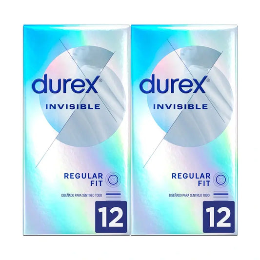 Durex Pack Invisible Condoms Extra Sensitive 2x12 pcs
