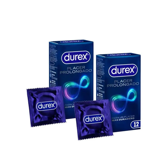 Durex Prolonged Pleasure Delay Condoms, 12 condoms, pack of 2