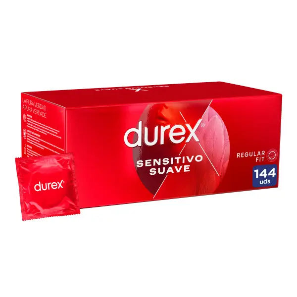 Durex Kondome Sensitive Soft Sensitive Kondome, Thin for Sensitivity, Packung mit 144 Kondomen