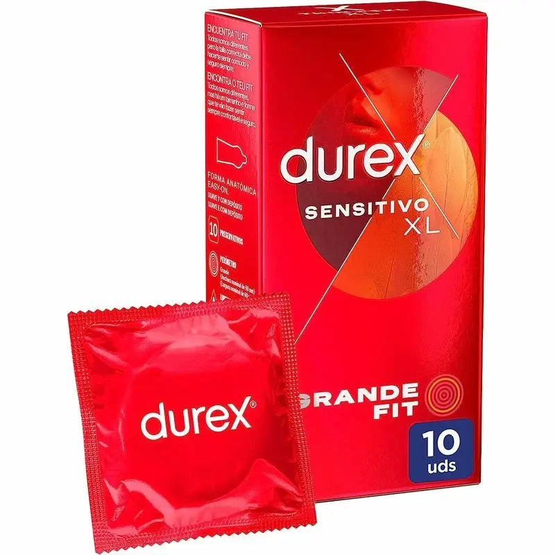 Durex Soft Sensitive Condoms For Increased Sensitivity Size Xl 10 units