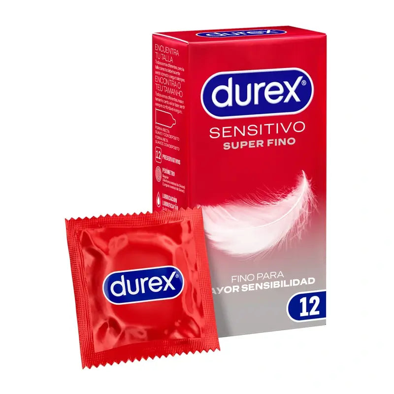 Durex Super Thin Condoms Total Contact 12 units