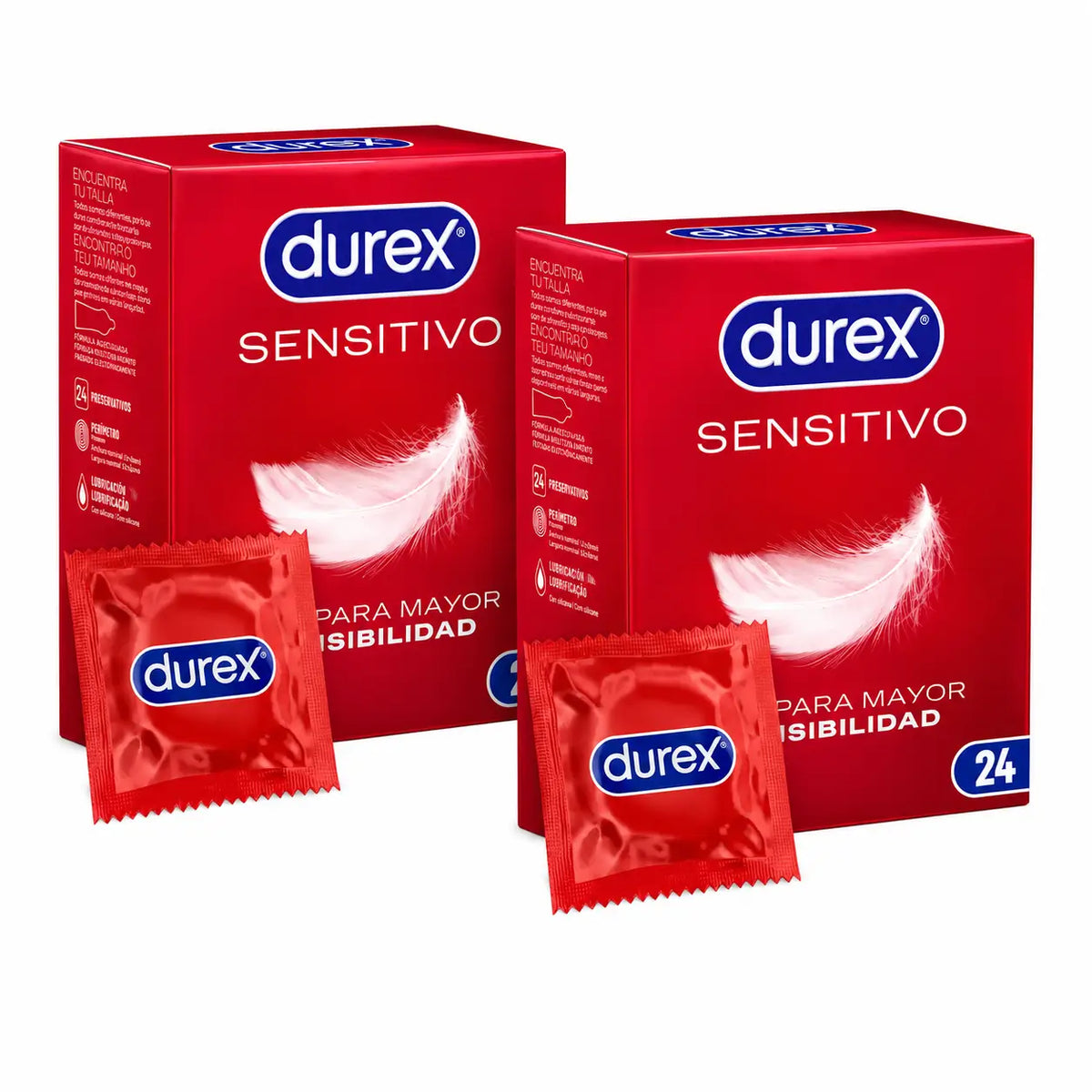 Durex Ultra Thin Soft Sensitive Kondom Pack, 24 x 2