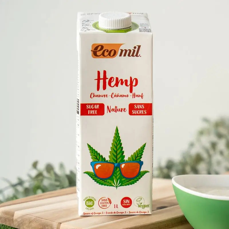 Ecomil Hanf Natur (zuckerfrei), 1 l