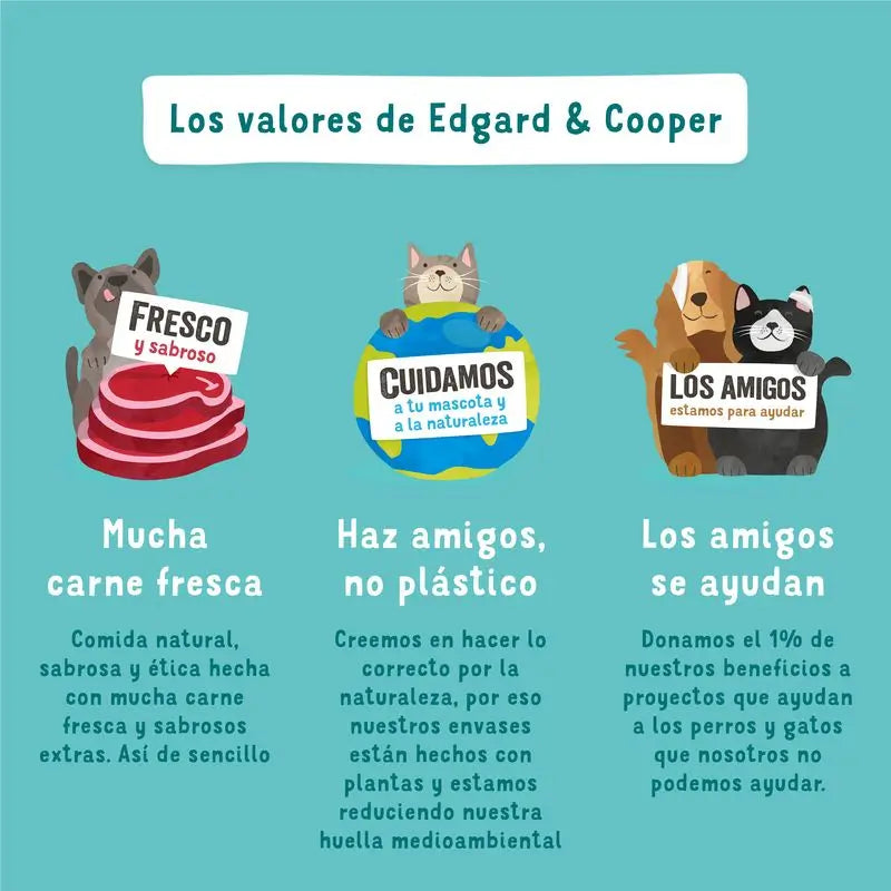 Edgard & Cooper Hundenassfutter 17x100g Bio-Rindfleisch