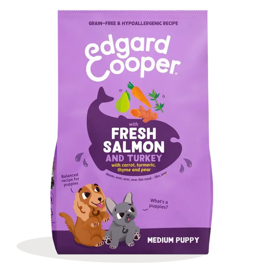 Edgard & Cooper Medium Puppy Food With Fresh Salmon & Turkey , 7 kg