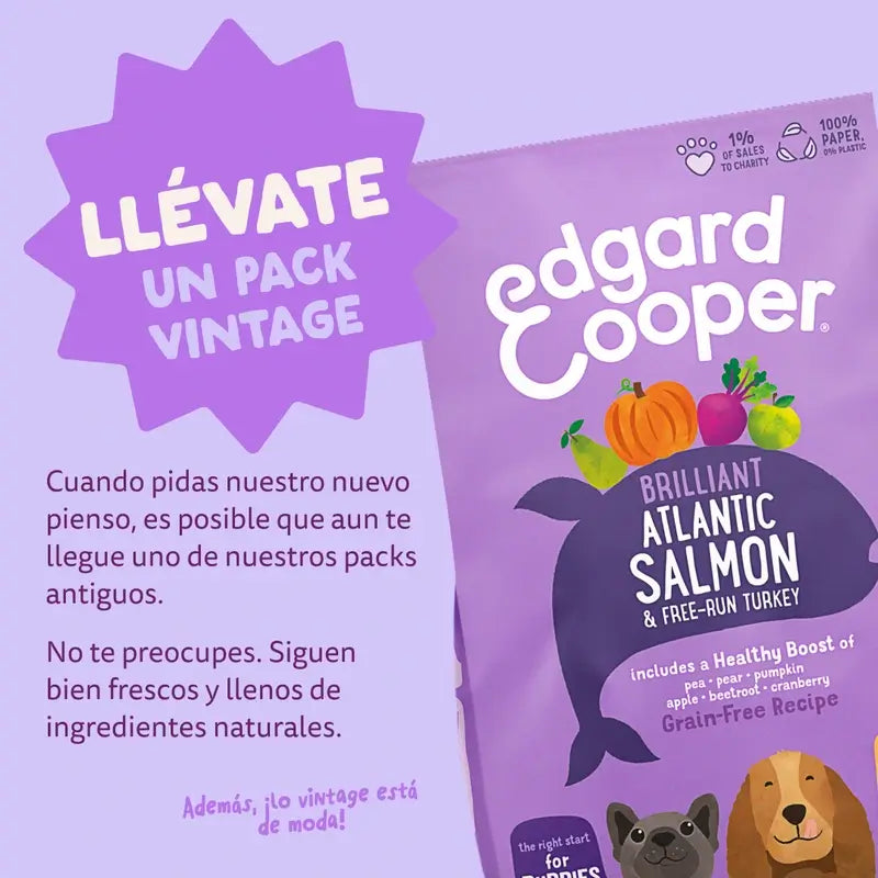 Edgard & Cooper Welpenfutter 7kg Frischer Atlantischer Lachs