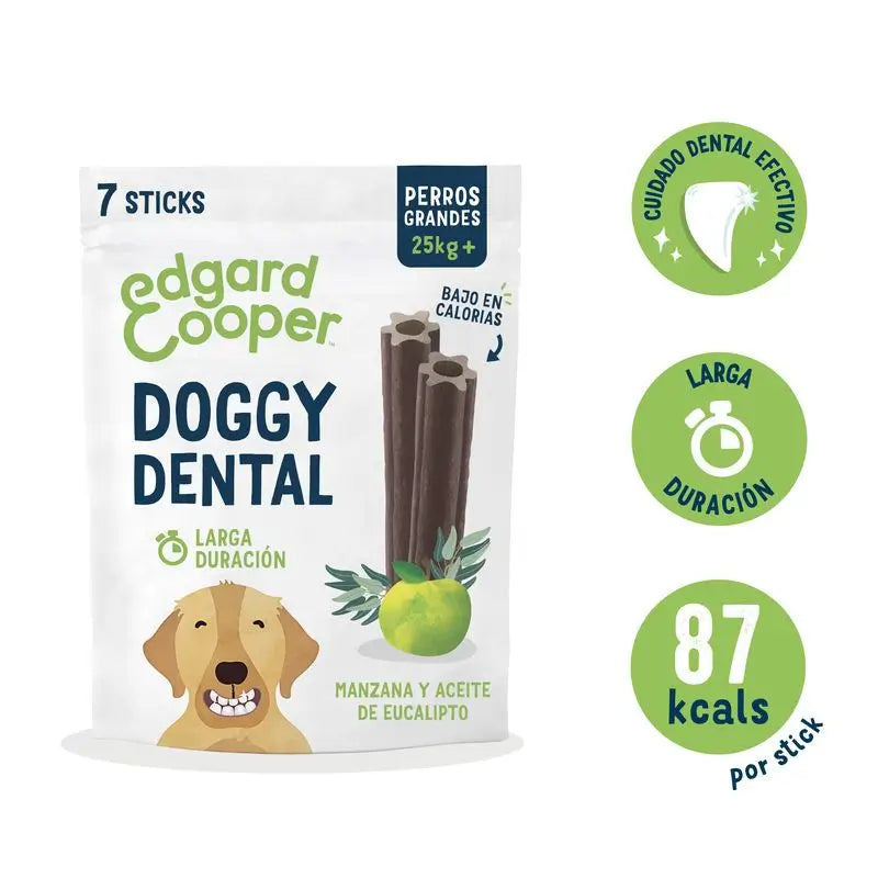 Edgard & Cooper Adult Dogs Dental Snack 8x255g Apfel & Eukalyptus Large