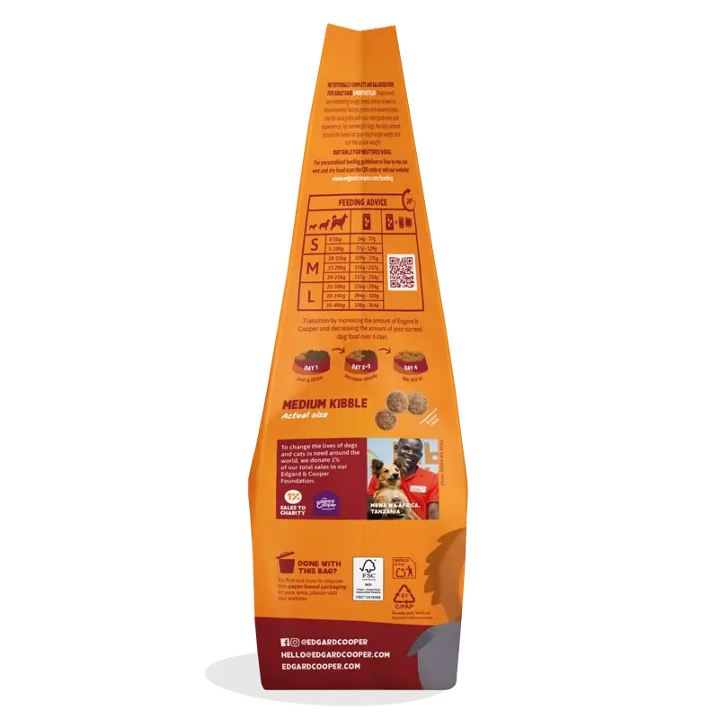 Edgard & Cooper Hund Adult Trocken Huhn M 1Kg