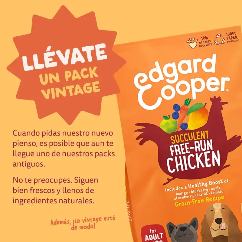 Edgard & Cooper Hund Adult Trocken Huhn M 1Kg